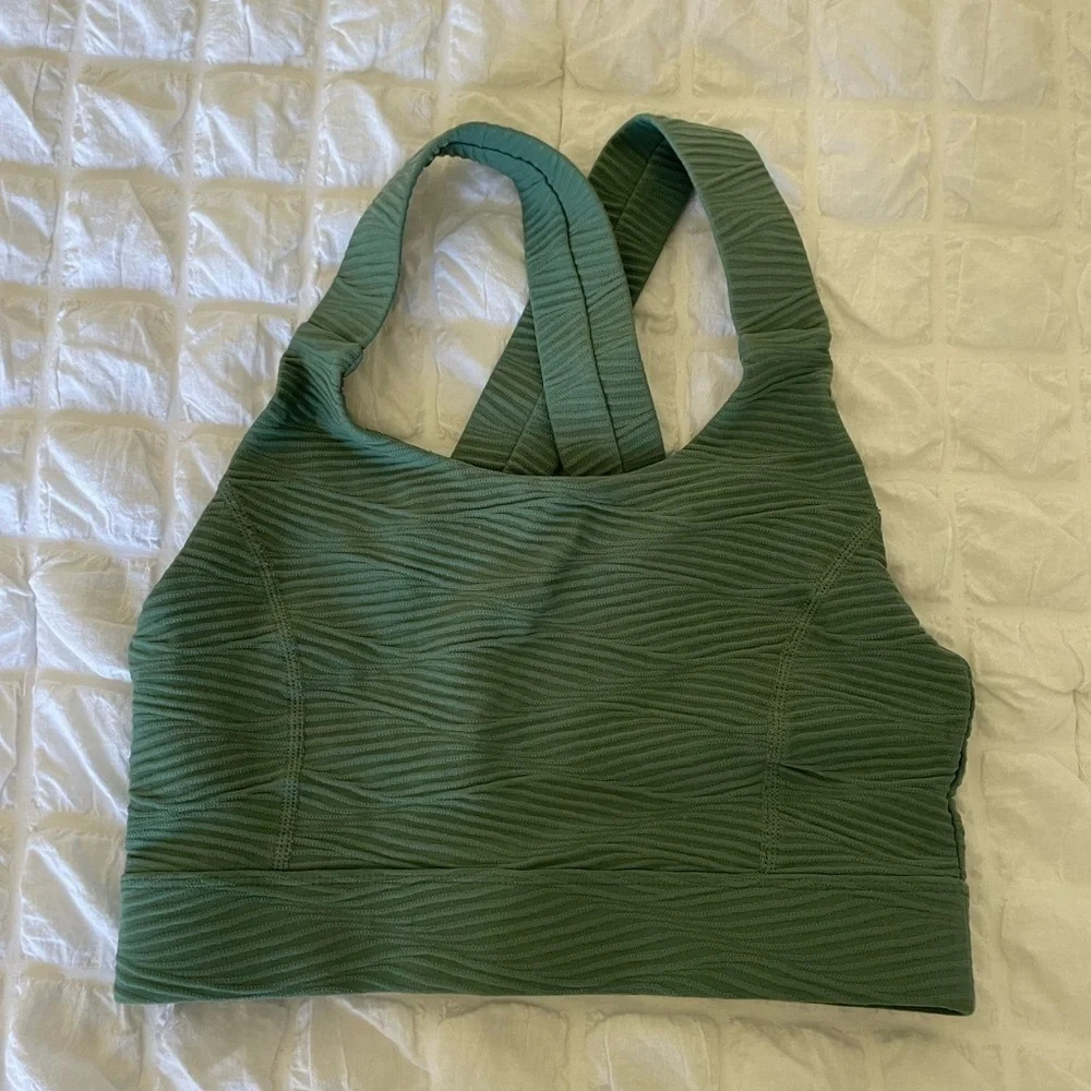 Glyder green sports bra